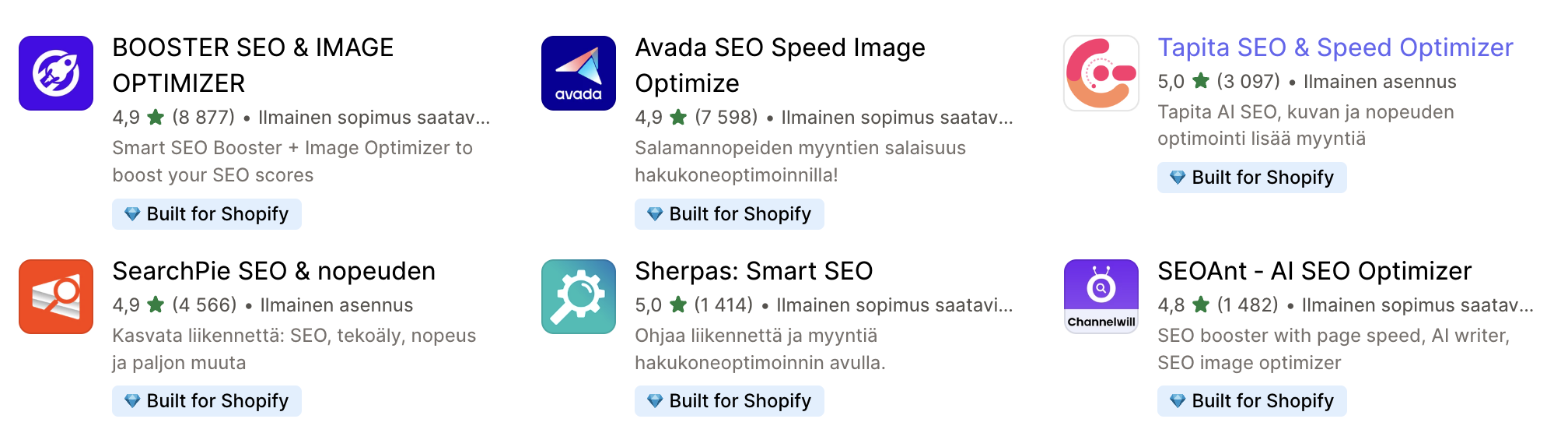 shopify seo apps