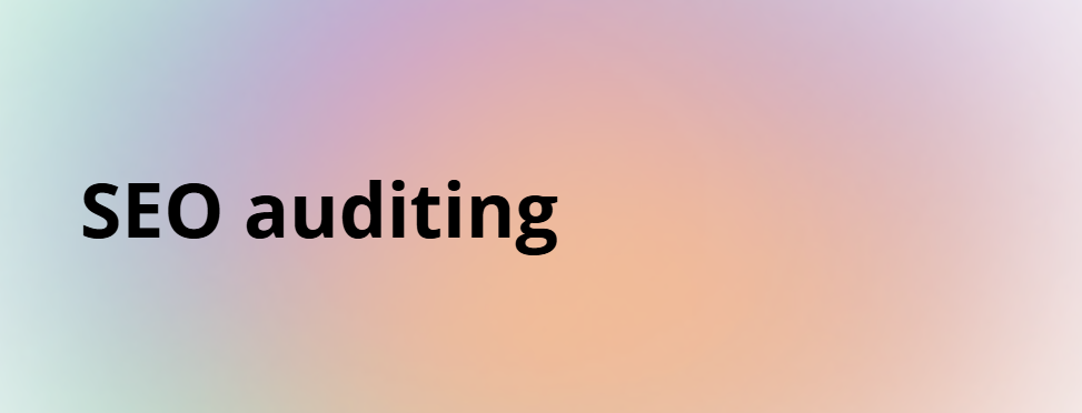 SEO auditing